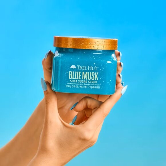 Tree Hut Blue Musk Shea Sugar Scrub NEW - Picture 2 of 4
